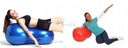 PIŁKA GIMNASTYCZNA FITNESS ORZESZEK 50cm - obrazek 3