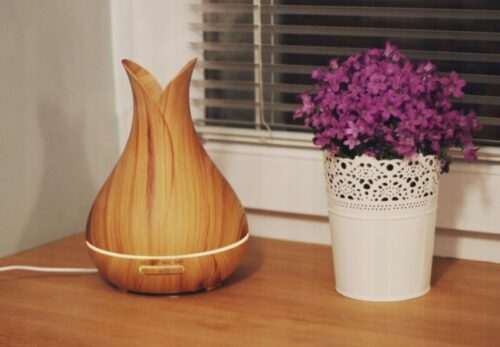 Ultradźwiękowy Nawilżacz LED Dyfuzor Aroma SPA LIGHT WOOD - obrazek 2