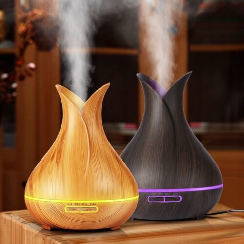 Ultradźwiękowy Nawilżacz LED Dyfuzor Aroma SPA LIGHT WOOD - obrazek 3