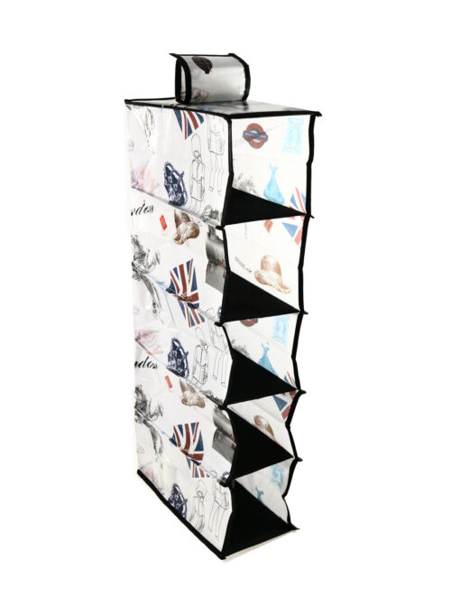 ORGANIZER WISZĄCY DO SZAFY 15x30x70cm LONDYN BIAŁY