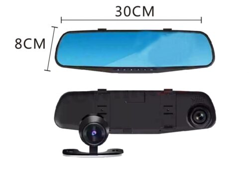 REJESTRATOR JAZDY Kamera samochodowa LUSTERKO DVR Full HD KAMERA COFANIA - obrazek 5