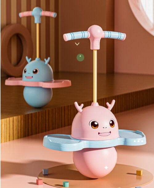 SKOCZEK DLA DZIECI POGO JUMPER JELEŃ RÓŻOWY - obrazek 2