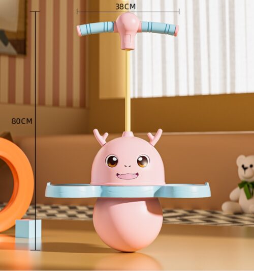 SKOCZEK DLA DZIECI POGO JUMPER JELEŃ RÓŻOWY - obrazek 5